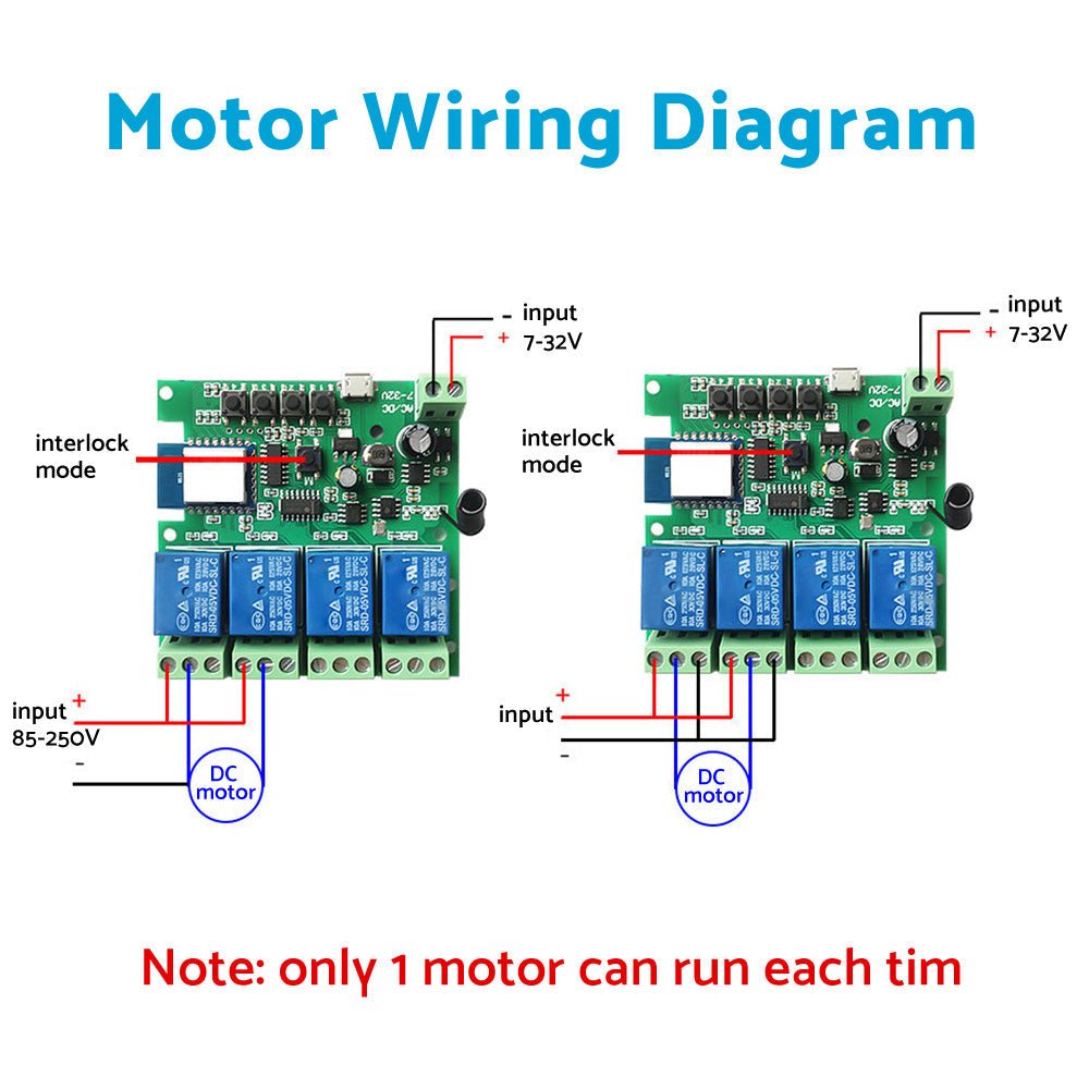 WIFI Bluetooth - compatible AC DC 4 Channel Relay Module Development Board - Frazy's Auto Parts