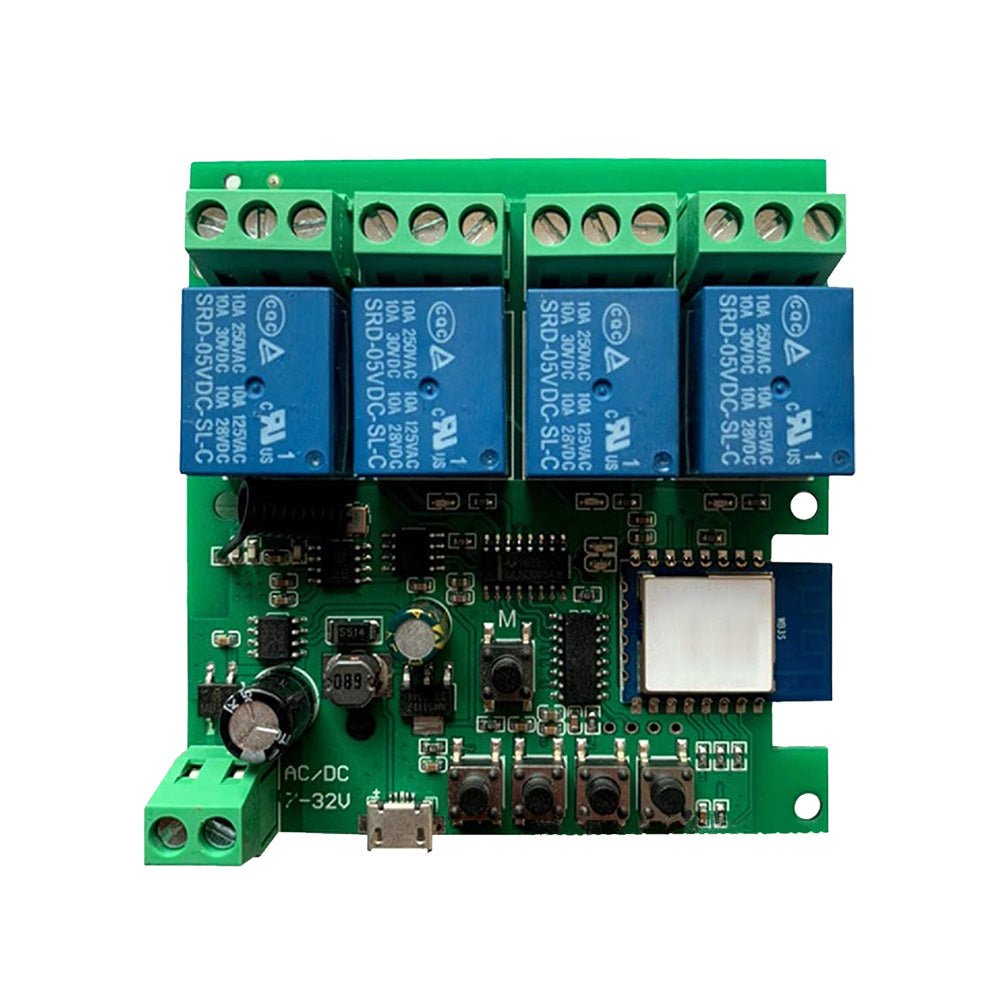 WIFI Bluetooth - compatible AC DC 4 Channel Relay Module Development Board - Frazy's Auto Parts