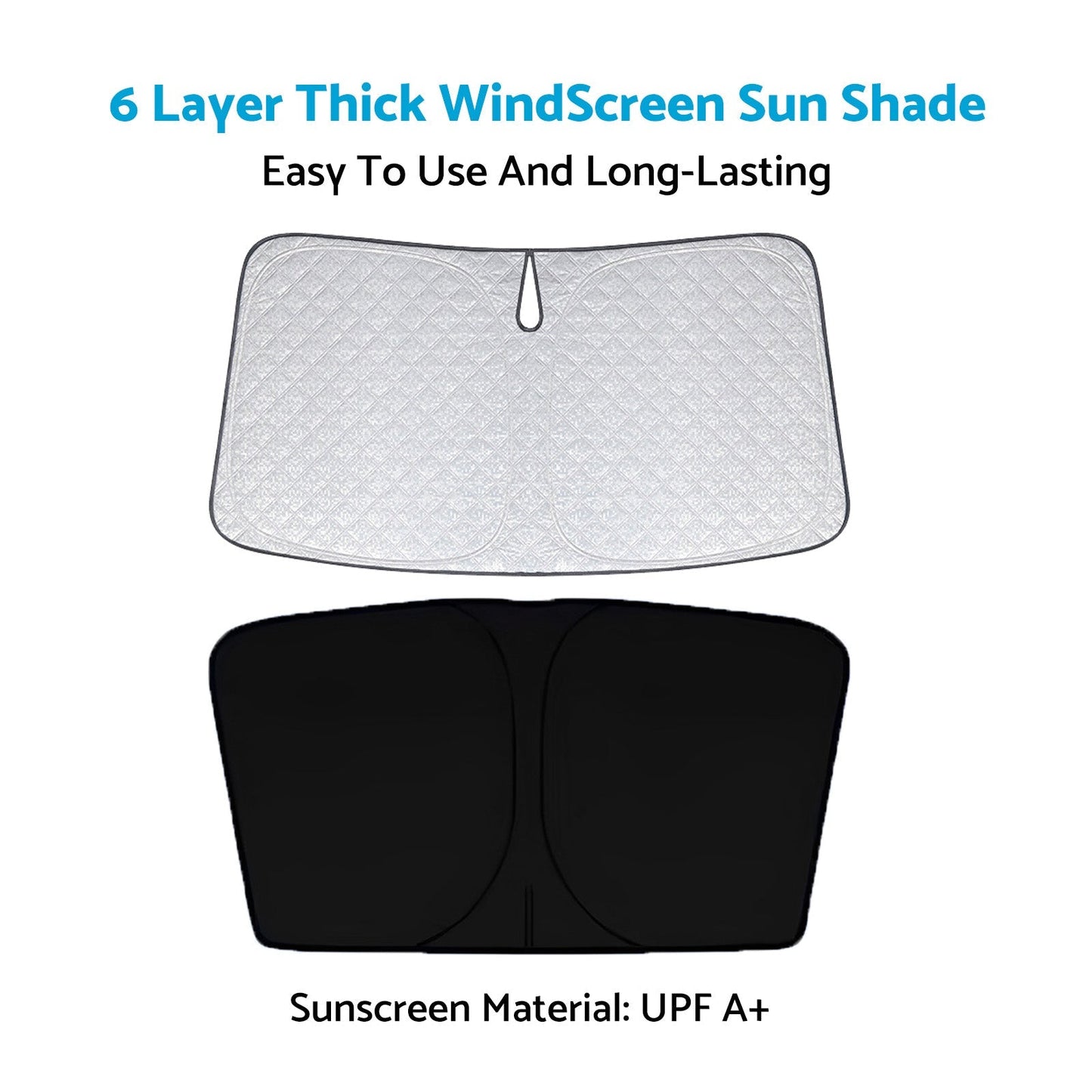 WindScreen Sun Shade Suitable For Ford Everest UA UB 2020 - 2024 6 Layer Thick - Frazy's Auto Parts
