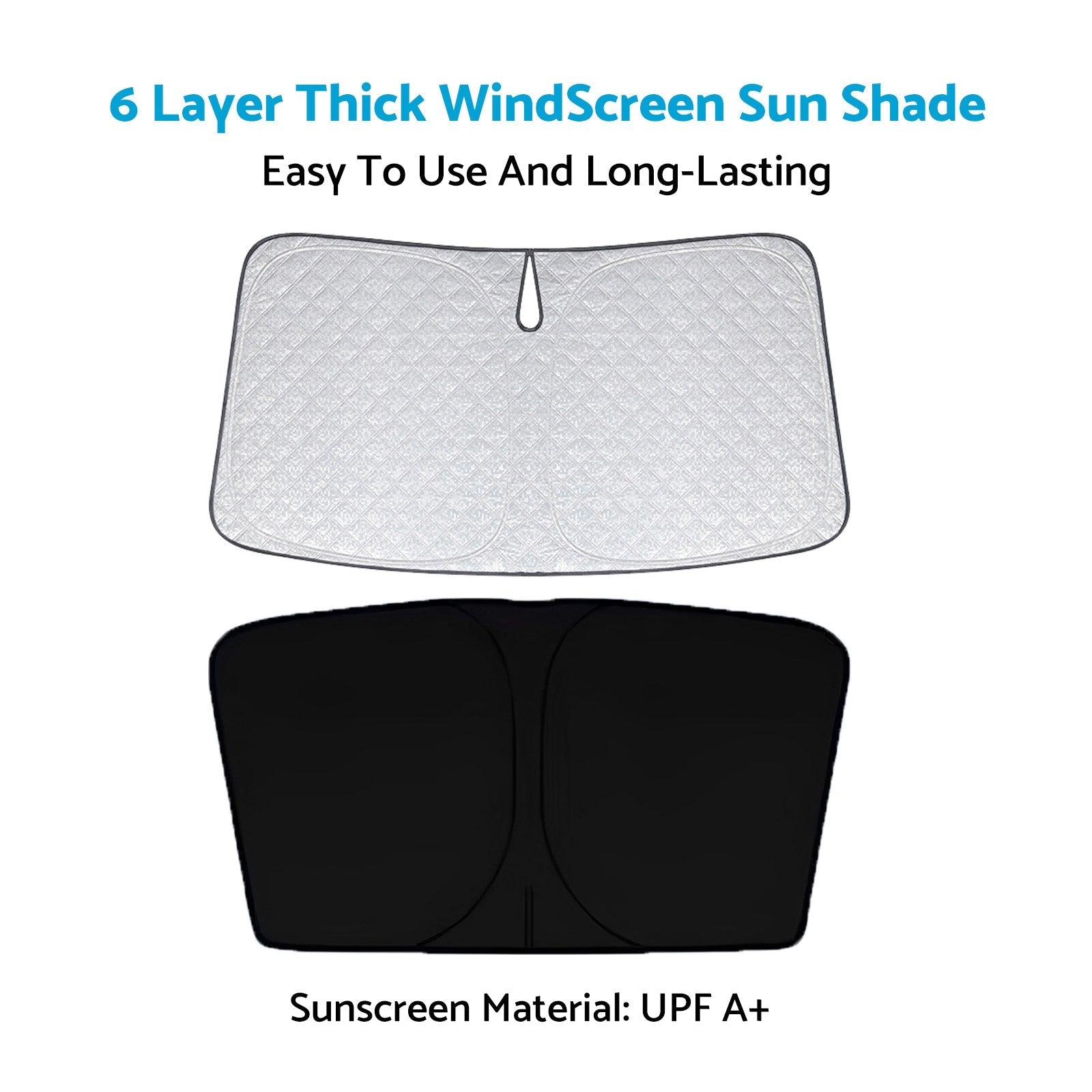WindScreen Sun Shade Suitable For Ford Everest UA UB 2020 - 2024 6 Layer Thick - Frazy's Auto Parts
