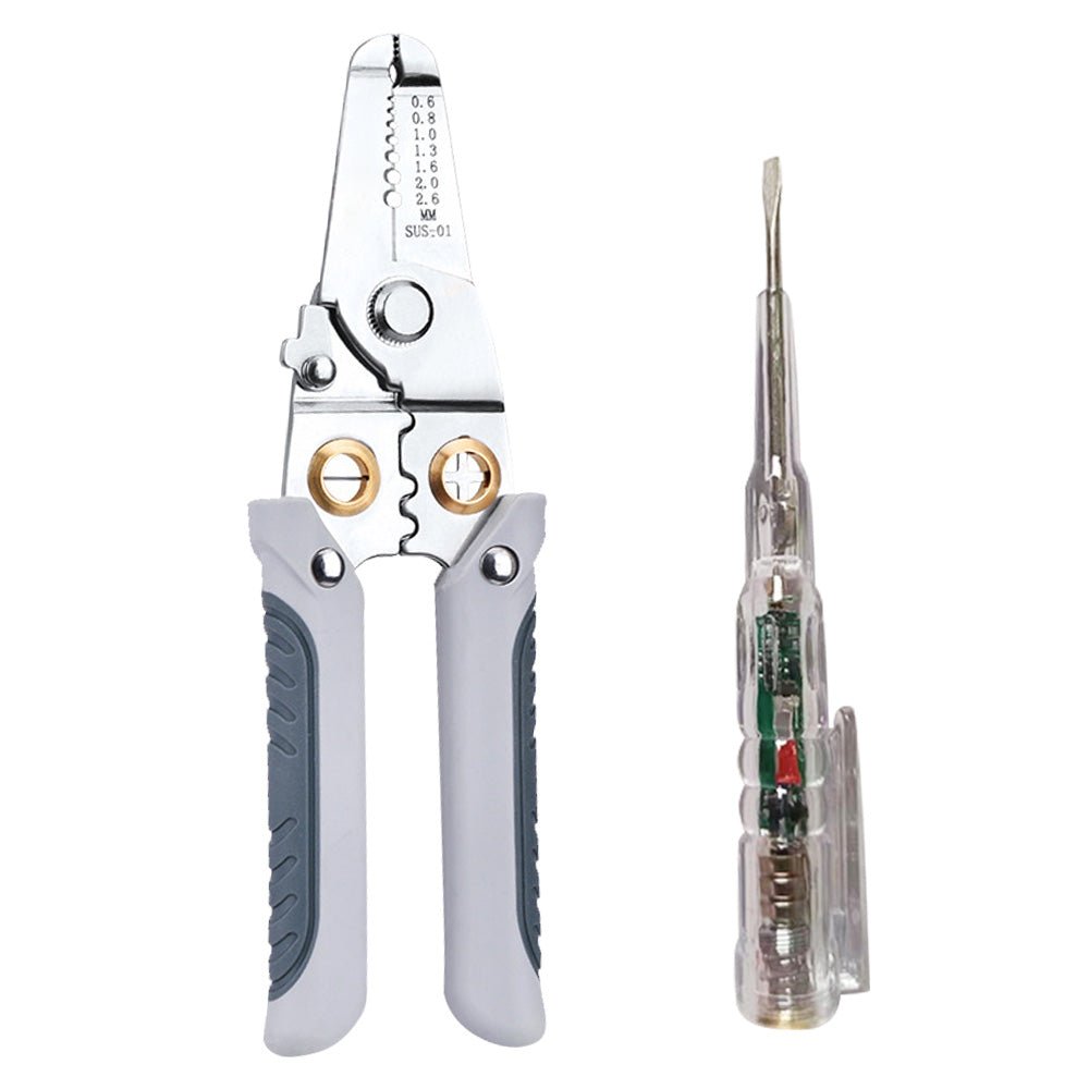 Wire Stripper Pliers Multifunctional Electric Cable Stripper Crimper Cutter Tool - Frazy's Auto Parts