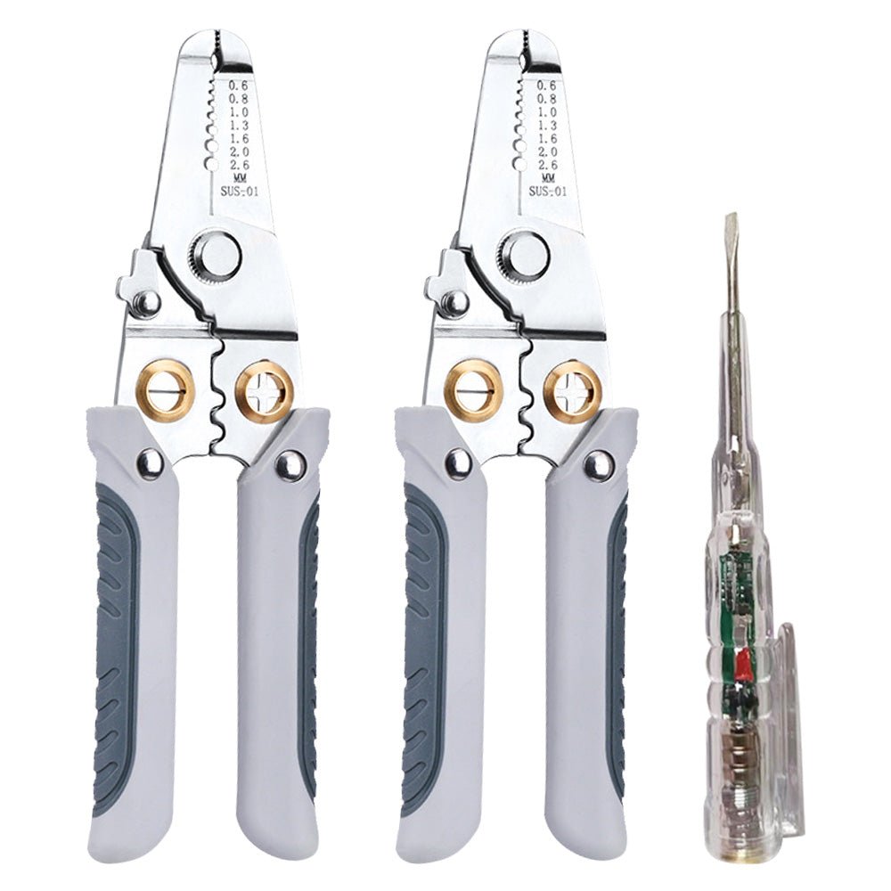 Wire Stripper Pliers Multifunctional Electric Cable Stripper Crimper Cutter Tool - Frazy's Auto Parts