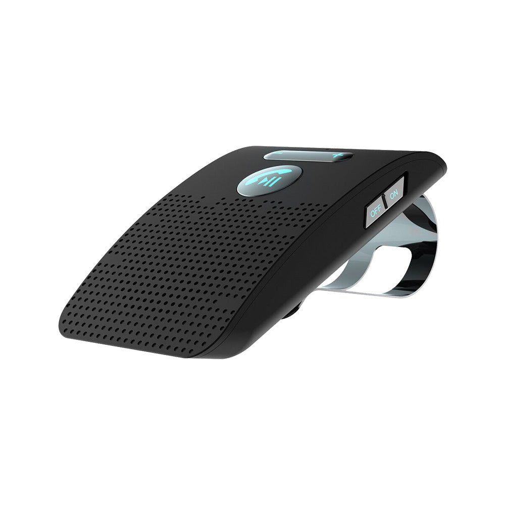 Wireless Car Bluetooth Handsfree Speaker Phone With Sun Visor Clip Black - Frazy's Auto Parts