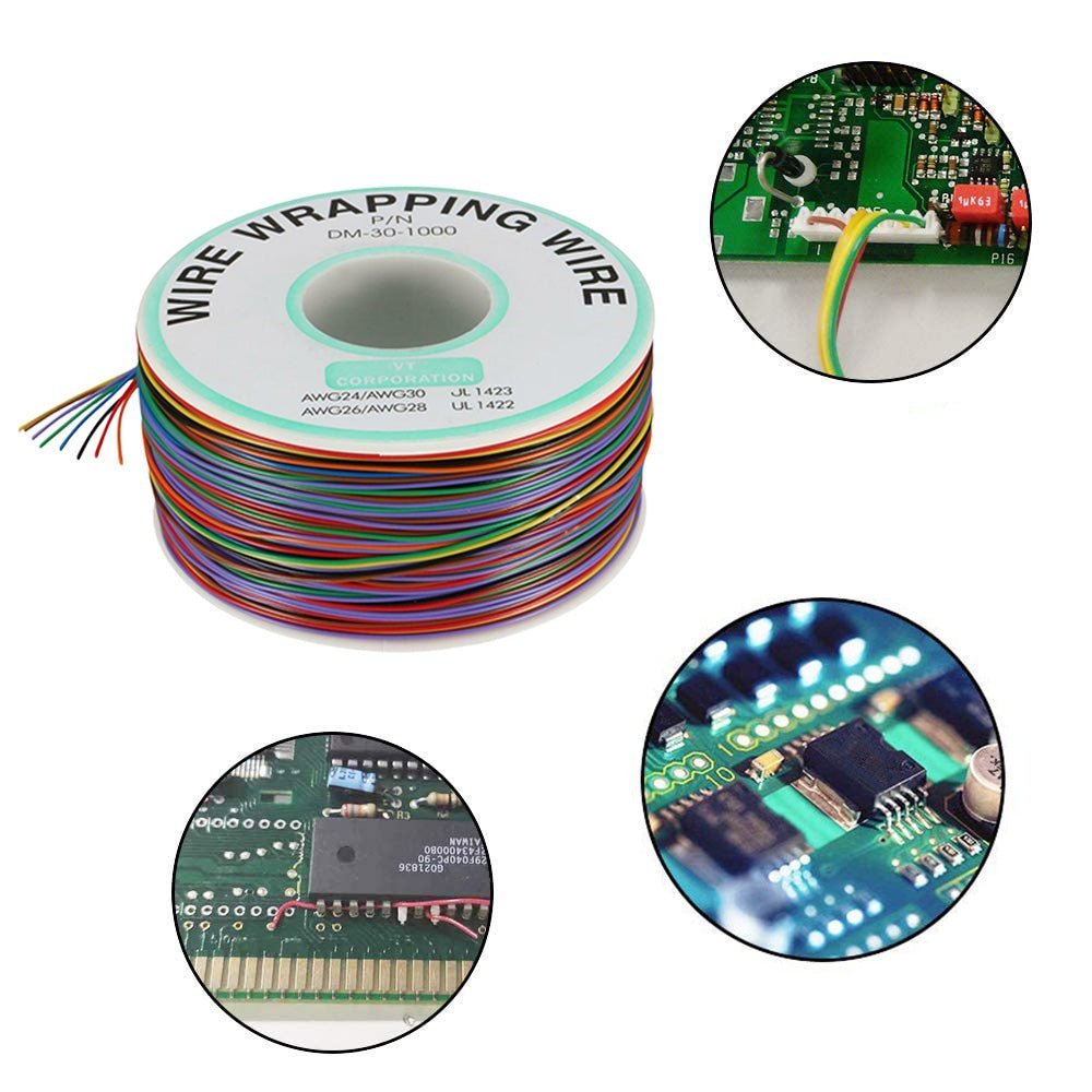 Wrapping Wire Tin Plated Copper Wire P or N DM - 30 - 1000 30 AWG 250M Length 8 Colors - Frazy's Auto Parts