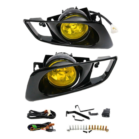 Yellow Fog Lights Suitable for Honda Civic EK EM 2 3 4 Dr JDM Lamp Kit 99 - 00 - Frazy's Auto Parts
