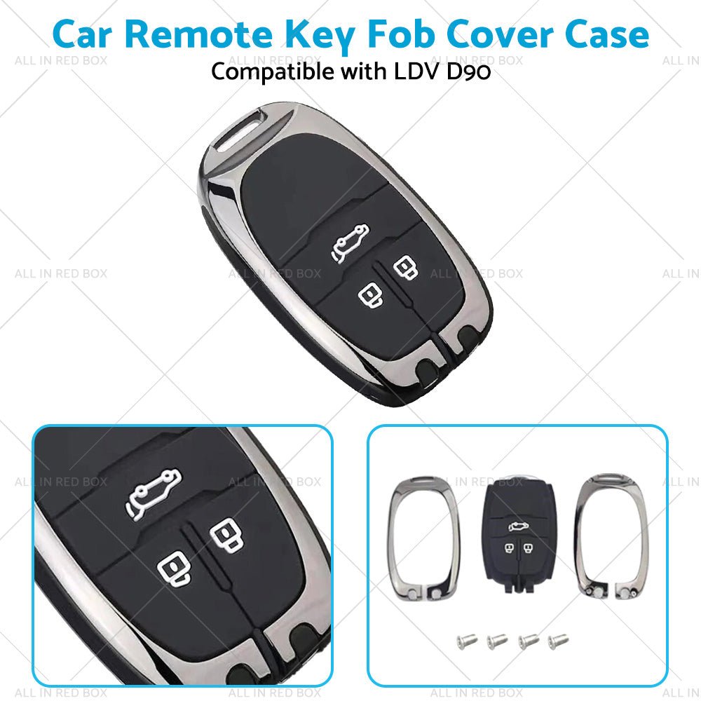 Zinc Alloy Remote Key Fob Case Cover Shell Suitable For LDV D90 3 - Button Key Fob - Frazy's Auto Parts